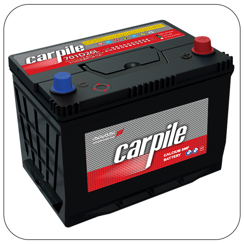 CarPile Car Battery 70Ah Reverse 