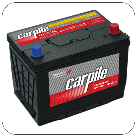 بطارية سيارة 12 فولت 60 أمبير قاعدة طويلة القطب الأيسر - Carpile