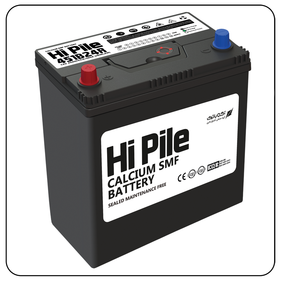 HiPile Car Battery 45Ah Straight