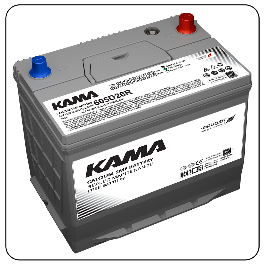  KAMA Car Battery 60Ah Straight (+left)