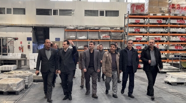 گزارش تصویری حضور مسئولان تأمین اجتماعی اردبیل در کارخانه آکوباتری