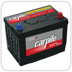 بطارية سيارة 12 فولت 60 أمبير قاعدة طويلة القطب الأيسر - Carpile