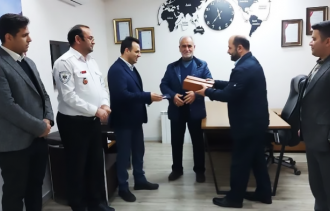 تقدير الرئيس التنفيذي لشركة آكو باتري السيد مهدي اشجع خيرية القطاع الصحي في محافظة أردبيل