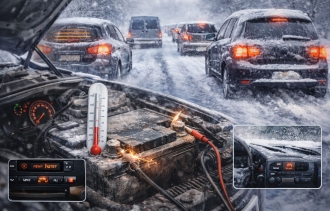 تأثیر رانندگی در برف و ترافیک زمستانی بر عملکرد باتری خودرو