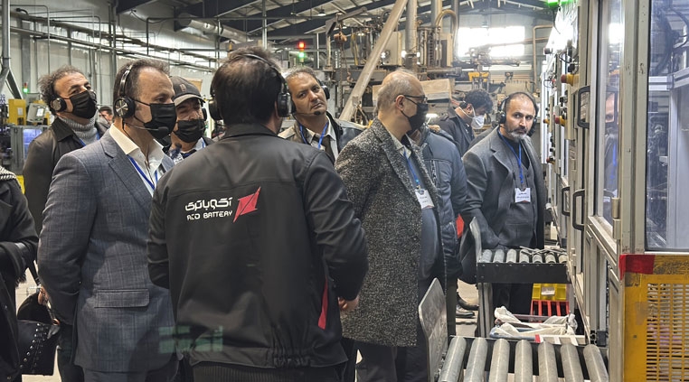 ویدئو بازدید نمایندگان فروش آکوباتری از کارخانه آکوباتری