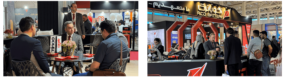 غرفه آکوباتری در نمایشگاه قطعات خودرو